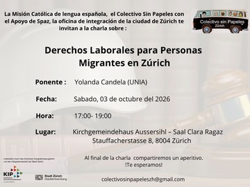 Charla informativa: Derechos laborales para personas Migrantes