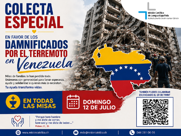 Colecta especial en solidaridad con Venezuela