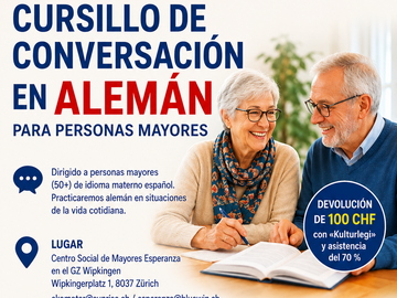 Cursillo de conversación en alemán para personas mayores