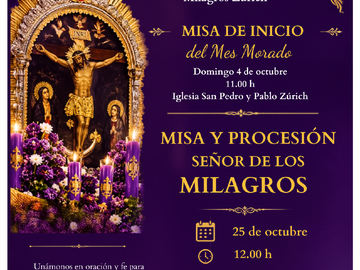 Misa de inicio del Mes Morado