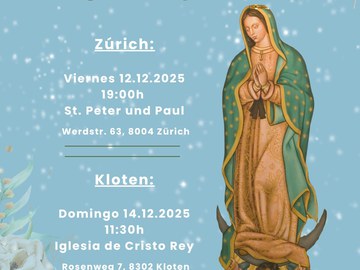 Misa en honor a la Virgen de Guadalupe