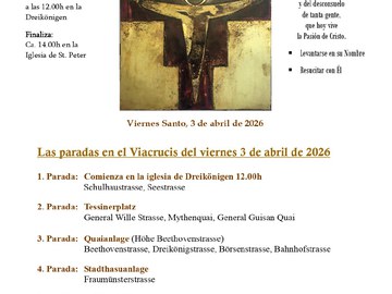 Viacrucis por la            ciudad de Zürich