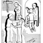 Confesiones en la iglesia en San Pedro y Pablo