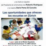 Plática que oportunidades ofrecen las escuelas en Zürich