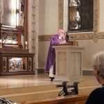 Misa de acción de gracias con el Obispo Joseph Maria Bonnemain. 18.03.2022