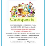 Catequesis: están abiertas las inscripicones