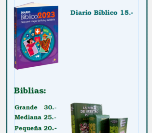 Diarios Bíblicos  2023 y Biblias