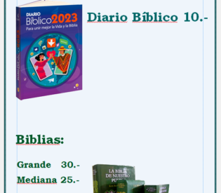 Diarios Bíblicos  2023 y Biblias