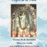 Misa en Honor a la Virgen de la Nube