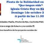Fiesta de la Solidaridad en Kloten                                  Domingo 01 de octubre 2023