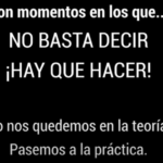Decir haciendo