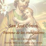 Misa San José Obrero