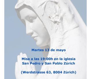 Misa a la Virgen de Fátima
