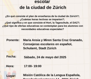 Charla Informativa: Sobre el sistema escolar de la ciudad de Zürich