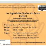 Charla Informativa: La seguridad social en Suiza Parte II