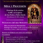 Misa de inicio, Novena y Procesión en honor al «Señor de los Milagros»