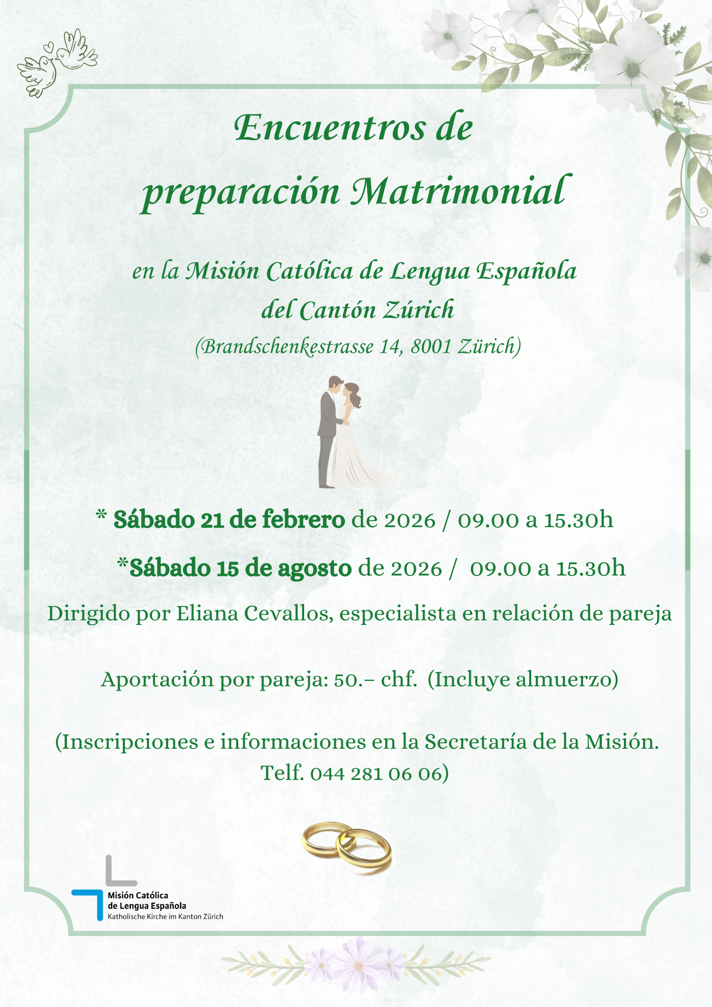 Encuentros de Preparación Matrimonial en la Misión