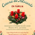 Preparación de la Corona de Adviento en familia